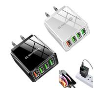 Magvolt Pro Phone Charger, Magvolt Pro Charger, 4-Port Quick Charge 3.0 Hub, Fast Charging with Multi-Protection System, Built-in Voltage Regulator, for All Phones (Black + White)