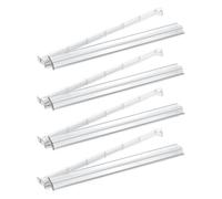 Mah Jongg Tile Racks - Juego De Empujador De Soporte De Acrílico Transparente De 4 Piezas, Bandeja Para Regla De Azulejos Incorporada, Accesorio American Mahjong | Noche De Juegos Cumpleaños Evento Te