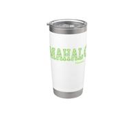Mahalo Hawaii Flowers Vaso térmico de acero inoxidable de doble pared