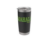 Mahalo Hawaii Flowers Vaso térmico de acero inoxidable de doble pared