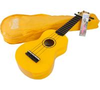Mahalo - Ukelele soprano con funda, amarillo