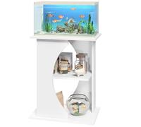 MAHANCRIS 38-76 L Soporte para acuario de 3 niveles, estante para acuario con capacidad de carga de 136 kg, soporte para acuario con bandeja, 60 x 30 x 60 cm, soporte para acuario con bandeja, para