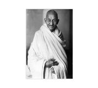 Mahatma Gandhi - Lienzo decorativo para pared, diseño de retrato moderno, sin marco, 50 x 75 cm