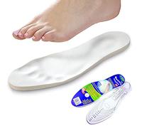 MAHAVIRA Plantillas Viscoelásticas Recortables Blanco Cómodas Hechas de Espuma Viscoelástica Ortopédica Tamaño Universal :35-43 para Hombres Mujeres y Niños Uso Diario