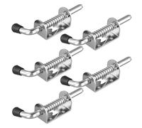 MAHIONG 5 pernos con resorte, cerradura de resorte de acero inoxidable, cerradura de puerta de puerta de 5 pulgadas o puertas de garaje, puertas de patio y puertas de cobertizo