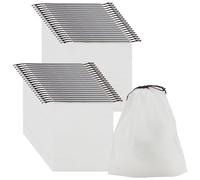 MAHIONG 50 bolsas de viaje de 30 x 35 cm, bolsas grandes de plástico transparente, Funda para Zapatos con cordón, bolsa organizadora impermeable para almacenamiento de viajes
