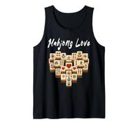 Mahjong Amor Juego Chino Corazón Mahjong Juego Club Social Camiseta sin Mangas