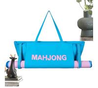 Mahjong Bags for Tiles and Racks Canvas Portable Soft Padding Handle Mat