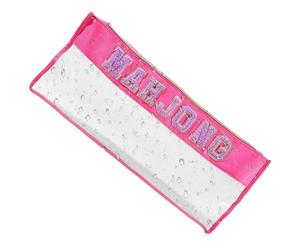 Mahjong Bolsa de Azulejos - Mahjong Bolsa de Azulejos | Mahjongs Racks Para Azulejos Y Empujadores | Impermeable Gran Soporte para Azulejos | Caja Organizador de Almacenamiento Portátil para Adultos