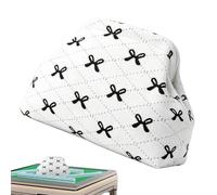 Mahjong - Bolsa de azulejos tejida a mano para tarjetas estéticas