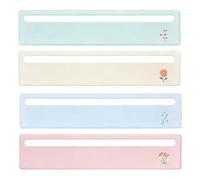 Mahjong - Buscador de líneas de entrenamiento, 16 x 3,5 cm, acrílico, 4 piezas, regla de cartas brillantes, herramienta para principiantes, ayuda de práctica para aprender, configuración de juegos