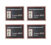 Mahjong Cards 2025, tarjeta de regla de Mahjong, referencia de impresión grande, fácil, accesorio de juego, ideal para principiantes, viajes, práctica, torneo, liga, 4.72 x 6.1 x 0.79 pulgadas