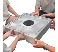 Mahjong chino juego de juego de mesa pequeña de Mahjong - Mesa de juego pequeña de Mahjong - Juego de azulejos de Mahjong chino de viaje desconectado para familia, amigos, adultos, niños y niñas