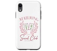 Mahjong Club Social Crack Dot Bam Mahjong Carcasa para iPhone XR