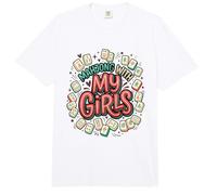 Mahjong con Mis Niñas Mahjong Amante Noche De Juegos Comfort Colors Adult Heavyweight T-Shirt