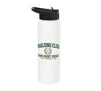 Mahjong Game Mah jong Players Graphic Mahjong Lovers Stainless Steel Insulated Water Bottle