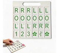 Mahjong - Herramienta de entrenamiento de tabla de práctica en solitario, ayuda de estrategia de Mahjong estadounidense, accesorios y regalos para mujeres y mamá (verde)