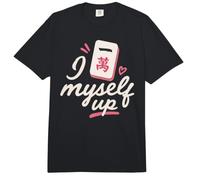 Mahjong I Crack Myself Up Jugando Mahjong Amantes del Juego Comfort Colors Adult Heavyweight T-Shirt