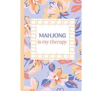 Mahjong is My Therapy Notebook with Peach Floral Cover: 120 Pages | 6 x 9 lined journal for Game Night, Club Play & Gifts
