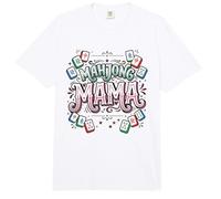 Mahjong Jugador Azulejos Amante Mahjong Mama Comfort Colors Adult Heavyweight T-Shirt