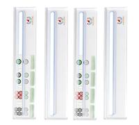 Mahjong Line Finder, 4 Piece Acrylic Rules, Guide Helper Set, Transparent Mahjong Card Reader with Quick Reference, Portable Strategy Aid Tool, Clear Pattern Recognition Guide for Gameplay Support