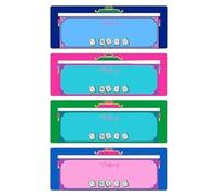 Mahjong Line Finder, Mah Jong Rule Helper, Assured Durability, 4-Piece Alignment Aid Set, Game Focus Enhancer, for Seniors, Tournaments, Road Trips, Picnics, RV, Travel, 7,48 x 2,76 x 0,04 pulgadas