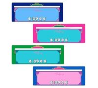 Mahjong Line Finder, Mah Jong Rule Helper Tool, 7.48x2.76x0.04 Inches, Game Night Accessory with 4 Pieces Set, Easy Gameplay Aid for Seniors Adults, Outdoor Travel Holiday Picnic Tournament Road Trip
