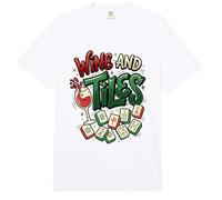 Mahjong Lover Vino Y Azulejos Noche De Juego Comfort Colors Adult Heavyweight T-Shirt