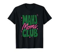 Mahjong Mahj Moms Club Rosa y Verde Camiseta