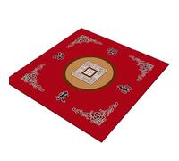 Mahjong Mat 32X32 '' Anti Slip MATHJONG Reducción de Ruido de la Tabla de Mesa para la Mesa Soft & Juego Resistente al Desgaste para Juegos de póker, Cartas, tableros y Azulejos Rojo