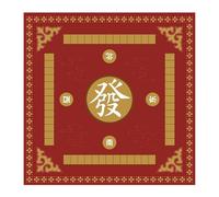 Mahjong Mat Tapete de Goma for Mesa Juego Mahjong Fiesta 60/70/80cm con diseño Especial silencioso y Antideslizante for Juegos Cartas(60cm)