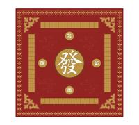 Mahjong Mat Tapete de Goma for Mesa Juego Mahjong Fiesta 60/70/80cm con diseño Especial silencioso y Antideslizante for Juegos Cartas(80cm)