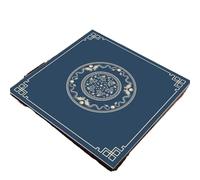 Mahjong Mat Tapete Tapete for Juegos de Mesa insonorizado Engrosado, Manta silenciosa for Tarot Mahjong Poker, Mantel Antideslizante y Resistente al Desgaste, 80x80cm(A 80X80CM)