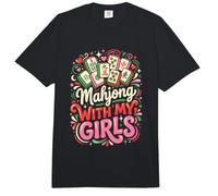 Mahjong Player Azulejos Mahjong con Mis Chicas Comfort Colors Adult Heavyweight T-Shirt