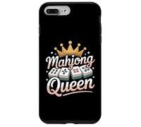 Mahjong Queen Funny Mahjong La Felicidad está Jugando Mahjong Carcasa para iPhone 7 Plus/8 Plus