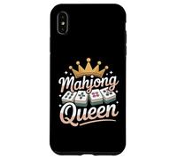 Mahjong Queen Funny Mahjong La Felicidad está Jugando Mahjong Carcasa para iPhone XS MAX