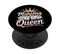 Mahjong Queen Funny Mahjong La Felicidad está Jugando Mahjong PopSockets PopGrip Adhesivo