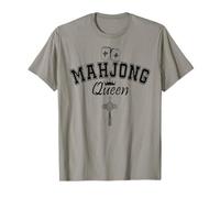 Mahjong Queen of Tiles Women Mahjong Queen Crown Mahjaholic Camiseta