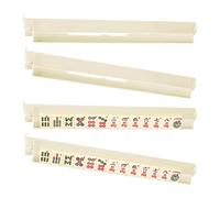 Mahjong Rack and Pusher - Soportes para juegos de dominó de 4 piezas, soporte para azulejos Majiang | Inicio Viajes Club Tema Vacaciones Festivo Durable Estable Fácil uso Organizador de accesorios par