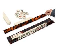 Mahjong Rack Set - Configuración rápida sin ruido | Estante Mahjong con empujador magnético - para personas mayores, aficionados, hogar, sala de juegos, reunión familiar, centro comunitario
