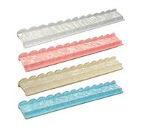 Mahjong Racks - Soporte acrílico antideslizante con empujadores, estantes de azulejos Mahjong de 17.4 pulgadas, para jugadores de juegos de mesa de práctica de viaje
