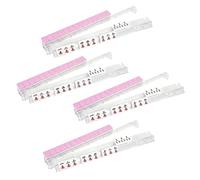 Mahjong Racks with Pusher, 4-Piece Transparent Portable Tile Stand, Clear Mahjong Tile Holders for Adults and Beginners, Perfect for Game Night, Home, Travel, Parties, Family Play and Competitions