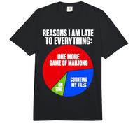 Mahjong Razones por Las Que llego Tarde Divertido Comfort Colors Adult Heavyweight T-Shirt