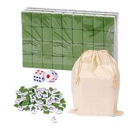 Mahjong Sets - 1000g Travel Mini Chinese Traditional Board Game with Large Storage Bag | Portable Table Game with 146 Melamine Resin Mahjong Tiles For Family Leisure Time