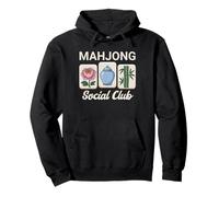 Mahjong Social Club Juego Noches Azulejos Sudadera con Capucha