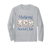 Mahjong Social Club Jugador Chino Es Hora de Mahjong Manga Larga