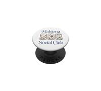 Mahjong Social Club Jugador Chino Es Hora de Mahjong PopSockets PopGrip Adhesivo