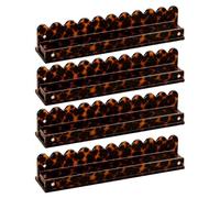 Mahjong - Soportes magnéticos para mahjong con empujadores, 4 unidades, porta tarjetas acrílicas antideslizantes | Porta Mahjong de acrílico - para casa, vacaciones, viajes, mesa, , verano