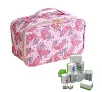 Mahjong Storage Bag, Large Capacity Tile Organizer, Portable Travel Game Holder, Durable Carry Case Pouch, Compact Board Gam Accessory Keeper, Easy Transport Storage Solution | For Game Night Vacatio