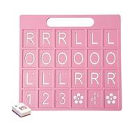 Mahjong Tabla de ejercicios - Tabla de juego - Tabla de aprendizaje 21,6 x 15,9 cm, 24 compartimentos, interactivo, juego de pensamiento interactivo, estrategia de desarrollo, diseño de